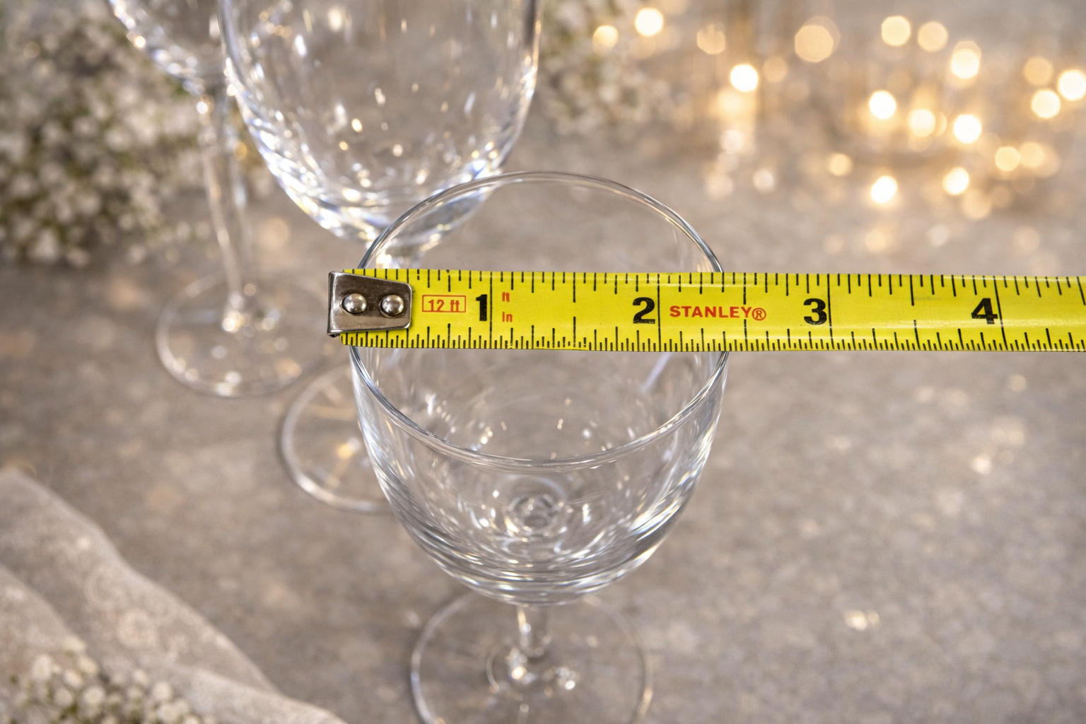 Elegant Crystal Wine Glasses- Set of 5